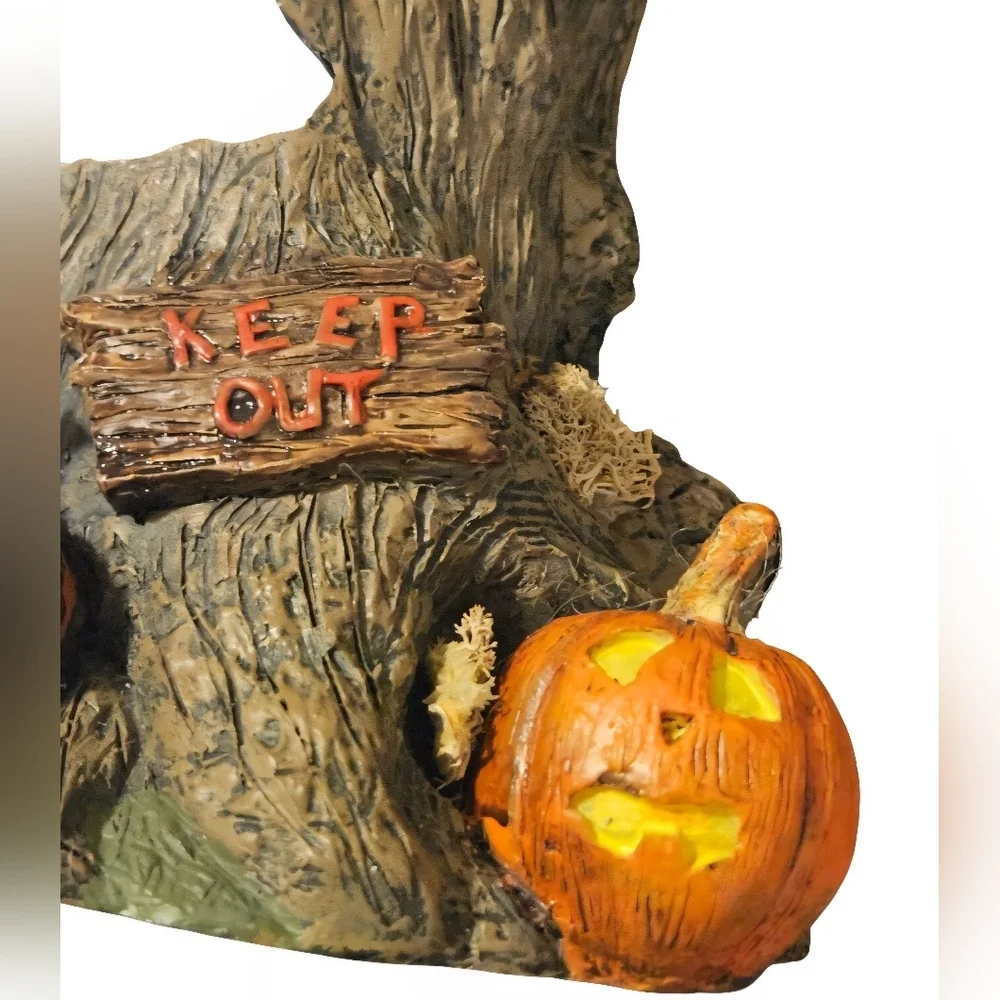 Vintage Halloween Department 56 Haunted Tree Spooky Lights Sounds Shakes 15 Inch